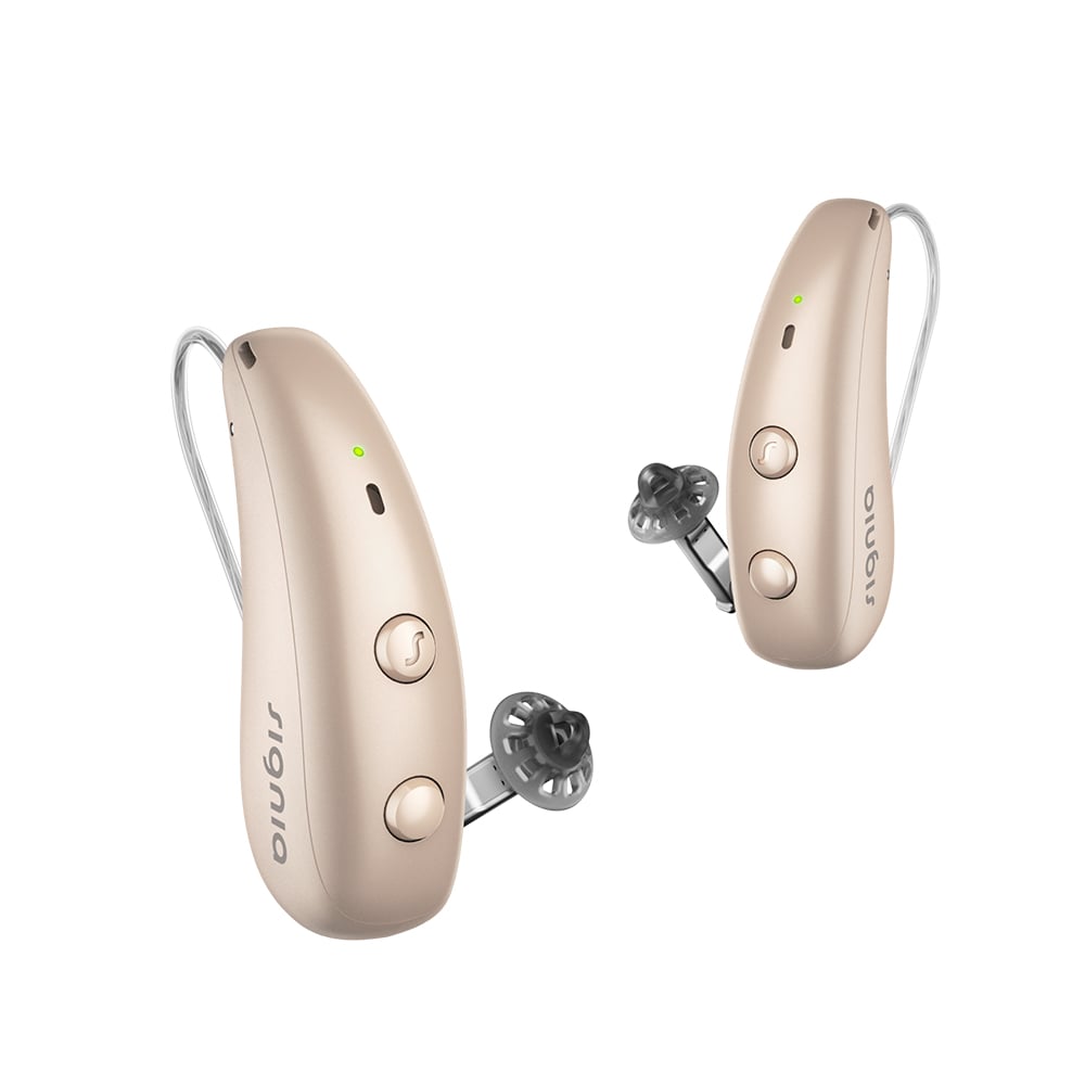 Het Signia MaX hoortoestel in de kleur beige