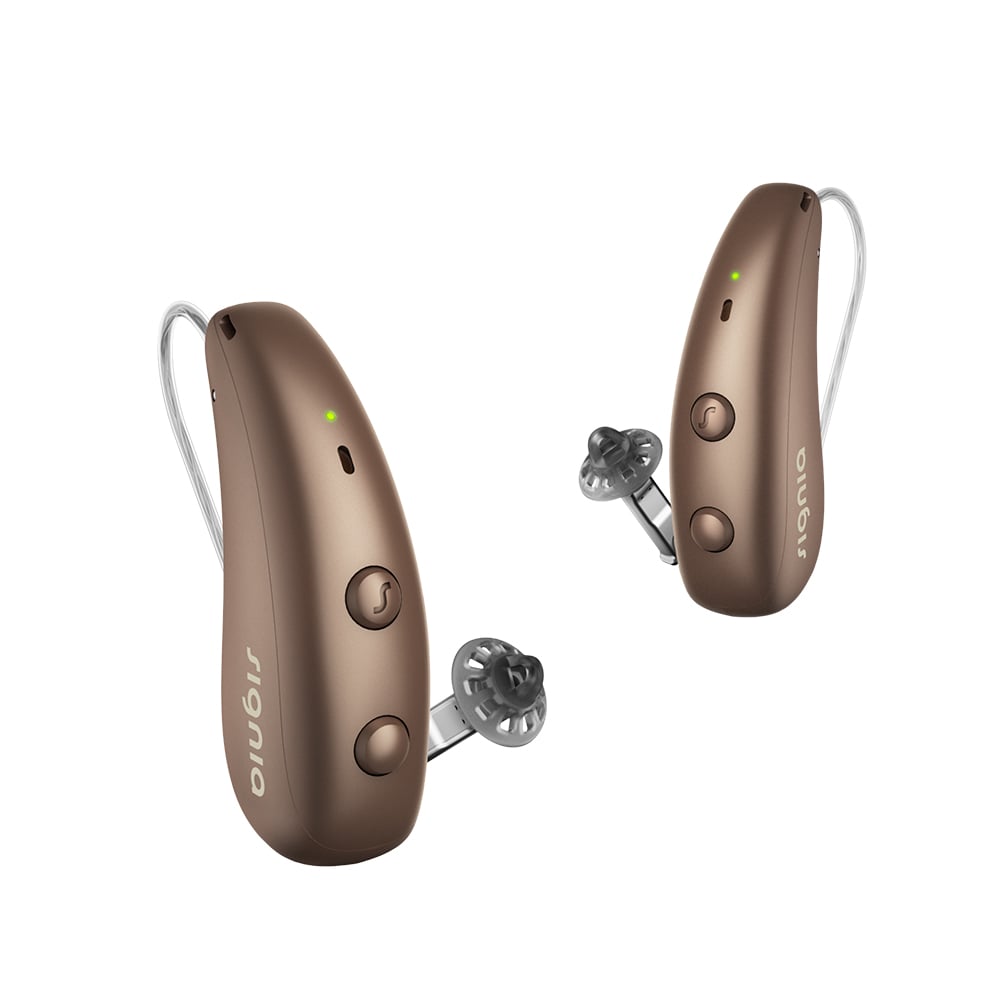 Het Signia MaX hoortoestel in de kleur Chestnut Brown